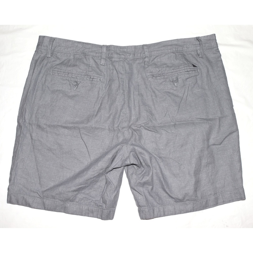 UNTUCKIT Men's Grey Linen Cotton Elastane Blend Chino‎ Shorts 40 - Picture 2 of 6